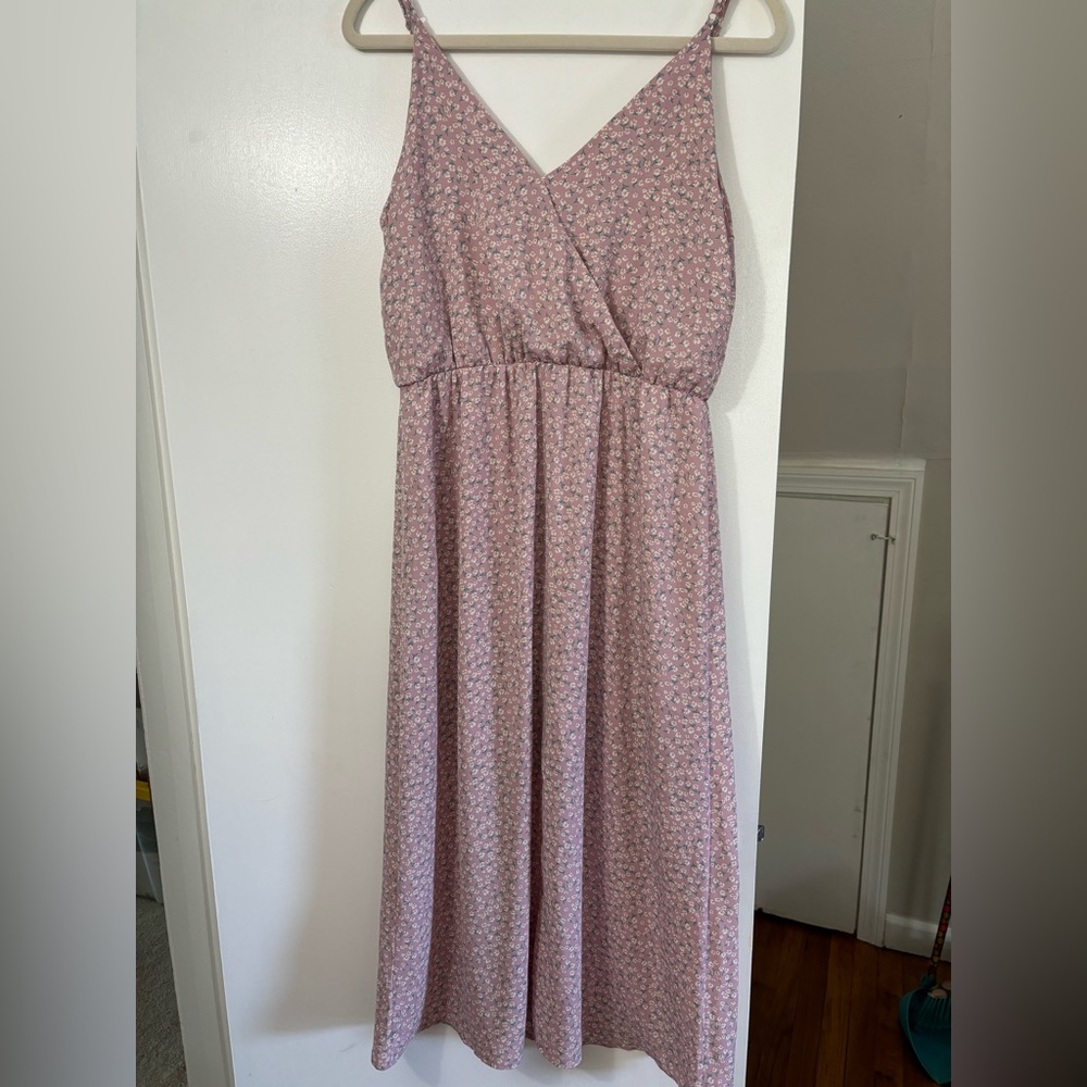 Sienna Sky purple ditsy floral midi dress